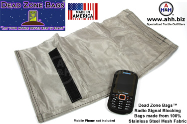 Signal Blocking Bags & Faraday Pouches by Dead Zone Bags™ - Small Size for Phones and Handheld mobile devices