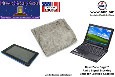 Signal Blocking Bags & Faraday Pouches by Dead Zone Bags™ - Large Size for Laptops and Tablets